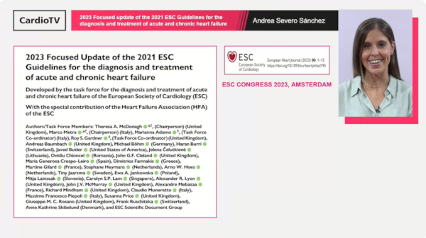 La SEC te lleva a ESC23 [IN] ∙ 2023 Focused update of 2021 ESC Guidelines diagnosis and treatment of acute and chronic heart failure